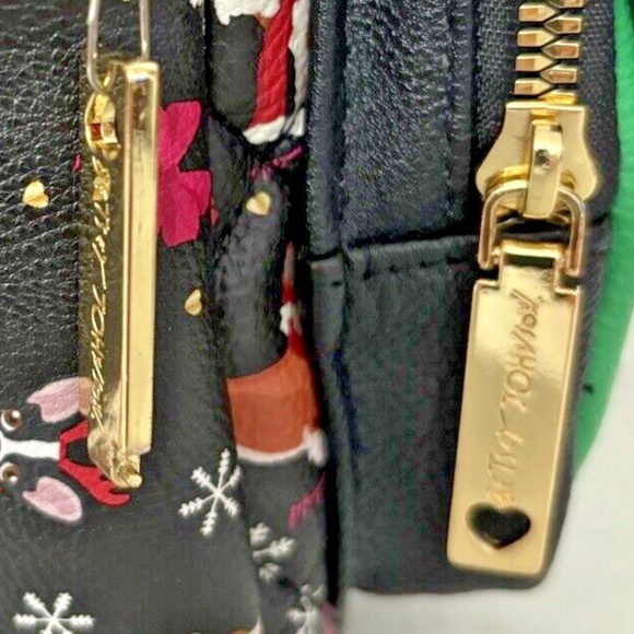 Betsy Johnson Christmas Mini Backpack & Card Case Set French Bulldog 7” x 8” - Picture 8 of 8